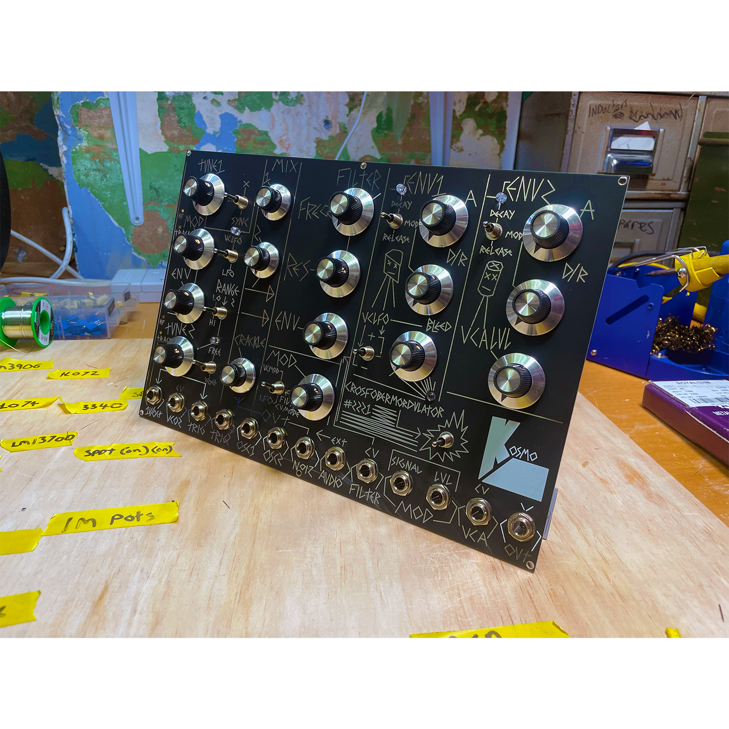 2221 CrosFoberMordulator Synth Voice PCB and PANEL's – LOOK MUM NO