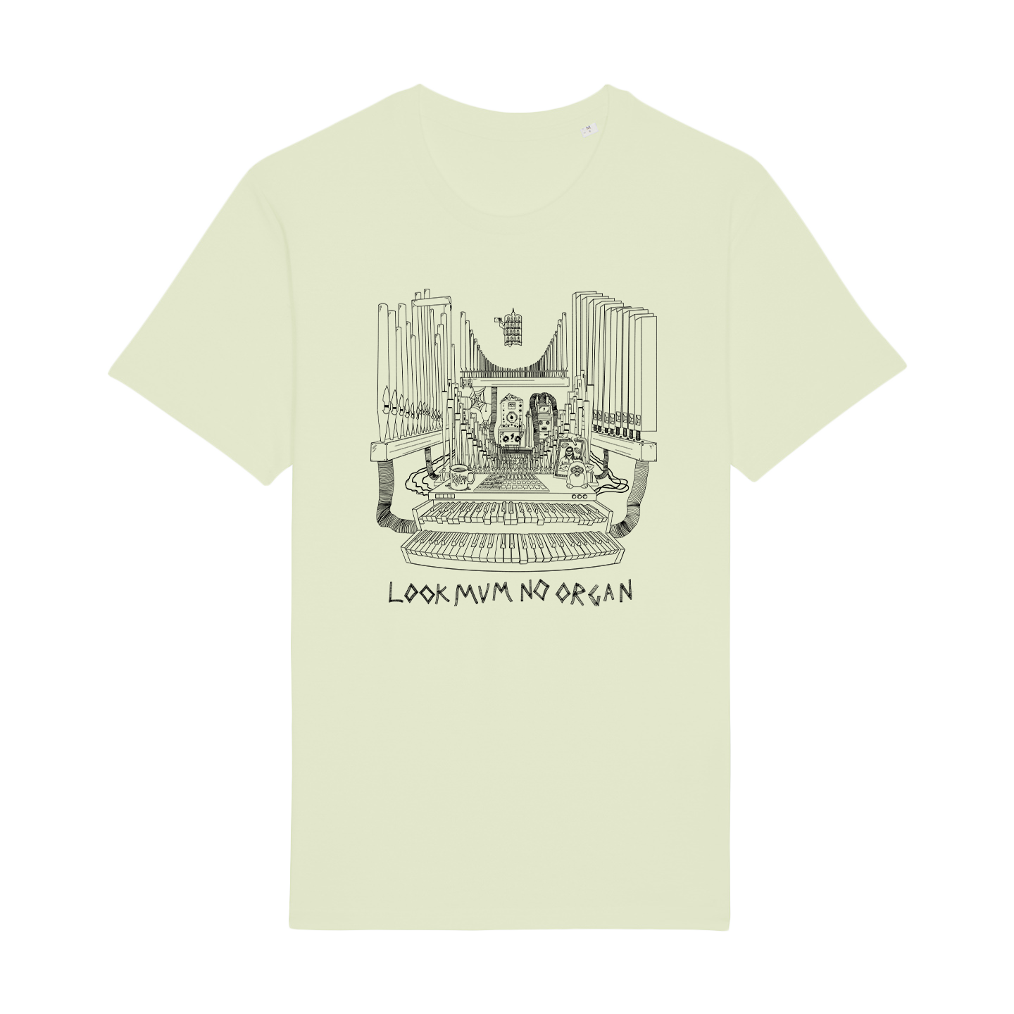 Look Mum No Organ Green T-shirt | Look Mum No Computer Official Store