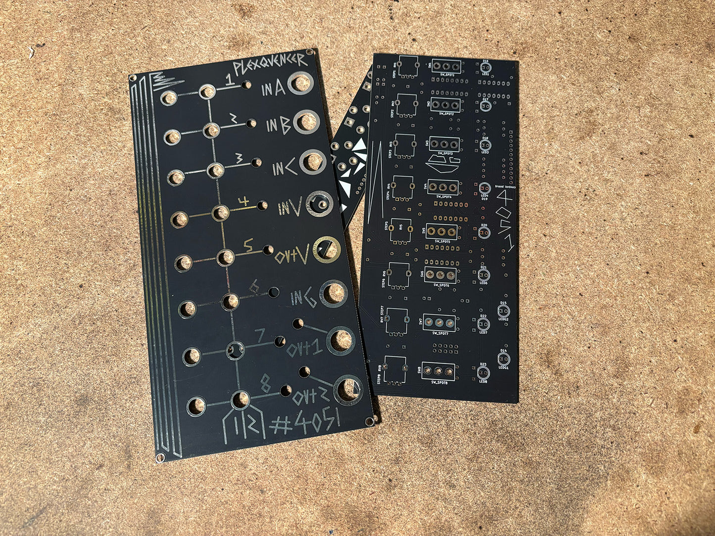 4051 Plexquencer Pcb/Panel set